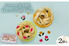富山県砺波市　柿里商店　手延べ素麺「knot charm Tulip」お花もお召し上がりいただけます【1612315】