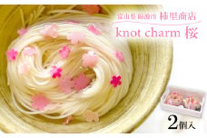 富山県砺波市　柿里商店手延べ素麺「knot charm 桜2」桜もお召し上がりいただけます【1612316】
