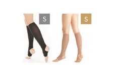 キュッとひきしめレッグシェイパー2枚セット(黒・Sサイズ、ベージュ・Sサイズ)【1289581】