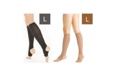 キュッとひきしめレッグシェイパー2枚セット(黒・Lサイズ、ベージュ・Lサイズ)【1289625】