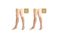 キュッとひきしめレッグシェイパー2枚セット(ベージュ・Sサイズ×2枚)【1289649】