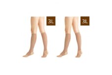 キュッとひきしめレッグシェイパー2枚セット(ベージュ・3Lサイズ×2枚)【1289678】