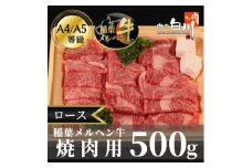 稲葉メルヘン牛(A4-A5)　ロース焼肉500g【1291448】