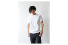 メンズ 10Years 26ゲージ スムースコットン クルーネック Tシャツ ホワイト Lサイズ【1584327】