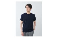 メンズ 10Years 26ゲージ スムースコットン クルーネック Tシャツ ネイビー Lサイズ【1584347】