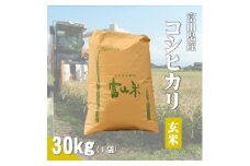 令和7年産「コシヒカリ」玄米30kg×1袋【1666609】