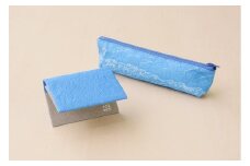 五箇山産和紙カードケース・ペンケースセット（タテヤマ/ブルー）