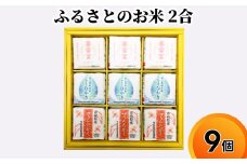 ふるさとのお米 2合 9個 セット てんたかく こしひかり 富富富 詰め合わせ ギフト 米 お米 こめ コメ おこめ 白米