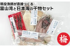 現役漁師が直接つくる富山湾と日本海の干物セット(梅)