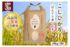 【3ヶ月定期便】【一等米100％】ばんどり米（コシヒカリ）玄米 10kg [農事組合法人東和 富山県 舟橋村 57050229]お米 美味しい こしひかり 富山 農家
