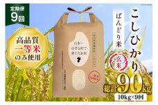 【9ヶ月定期便】【一等米100％】ばんどり米（コシヒカリ）玄米 10kg [農事組合法人東和 富山県 舟橋村 57050172]お米 美味しい こしひかり 富山 農家