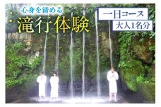 22 滝行 体験 １日コース 大人１名分 チケット [上市町観光協会 富山県 上市町 32280167] 食事 付き 旅行 旅行券