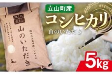 立山産コシヒカリ 山のいただき 5kg コシヒカリ 銘柄米 ブランド米 国産 米 お米 日本米 ギフト 贈り物 備蓄 防災 食品 昆虫王国立山 立山自然ふれあい館 F6T-518