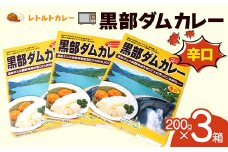 レトルトカレー 黒部ダムカレー 200g×3箱 辛口 グリーンカレー レトルト ダムカレー 黒部ダム ご当地 カレー セット 長期保存 備蓄 防災 非常食 食品 関電アメニックス F6T-772