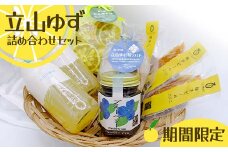 ＜期間限定＞立山ゆず詰合せセット ゆず湯 ゆず湯ソルト 入浴剤 ジュース ブルーベリージャム 柚子ピール 立山ゆず 国産 柚子 ゆず セット 詰合せ 昆虫王国立山 立山自然ふれあい館 F6T-196