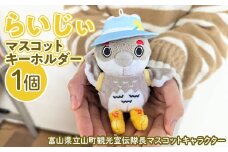 【らいじぃ】マスコットキーホルダー らいじぃ ライチョウ ご当地キャラ キャラクター キーホルダー ぬいぐるみ パンフレット 富山県 立山町 F6T-474