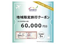 富山県立山町 日本旅行 地域限定旅行クーポン60,000円分 旅 旅行 観光 レジャー チケット クーポン 立山観光 F6T-756