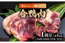 合鴨肉　1羽分(もも肉、むね肉、ささ身　各2ずつ)【1278582】