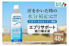 飲料 エブリサポート 経口補水液 500ml 24本 2ケース 計 48本 [広貫堂 富山県 朝日町 34310394] ドリンク 水分補給 スポーツ飲料 スポーツドリンク 熱中症対策 暑さ対策 ペットボトル まとめ買い 48本
