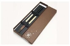 山中漆器　うるしけんこう箸　能登ヒバ漆塗（黒）