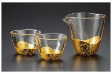金沢箔　貫入　酒器セット
