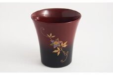 金沢漆器　ぐい呑み　加賀蒔絵　曙杯　鉄線