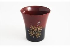 金沢漆器　ぐい呑み　加賀蒔絵　曙杯　南天