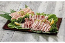 能登豚詰め合わせ　バラ　焼肉用　500g、ロース　しゃぶしゃぶ用　500g