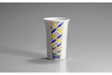 九谷焼　フリーカップ　色絵金彩七宝白粒