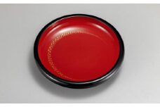輪島塗　8寸菓子器　沈金三日月
