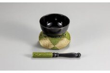 金沢仏壇　蒔絵りん「霞」（りん棒、りん布団付き）　2.5寸