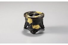 茶の湯釜　雲鶴蓋置