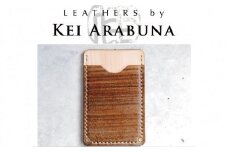 【こだわりの革細工】名刺入れ /「LEATHERS by Kei Arabuna」 