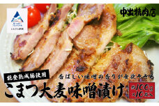 豚肉 【香ばしい味噌の香りが食欲そそる】能登熟成豚 こまつ大麦味噌漬け　10枚入り 【能登半島地震復興支援】冷凍