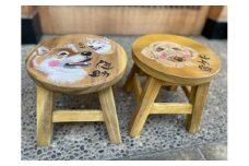 ペット似顔絵スツール（３ペット）