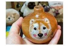 ペット似顔絵一輪挿し