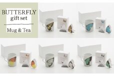 BUTTERFLY gift set(バタフライマグカップ＆紅茶のセット) blue＆loving