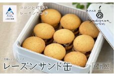 焼き菓子 クッキー レーズンサンド缶（缶入り）9個 冷凍