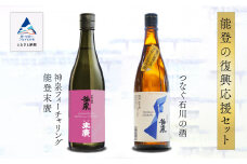 能登復興応援日本酒セット つなぐ石川の酒 神泉720ml ／神泉フィーチャリング能登末廣720ml 純米吟醸 能登復興支援 