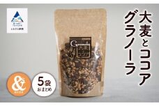 シリアル 朝食 小松産 健康 大麦とココアグラノーラ 5袋おまとめ