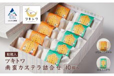 ツキトワ南蛮カステラ詰め合わせ10個入り（貼箱入り）
