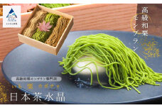 《高級和栗モンブラン》日本茶水晶  和菓子 茶菓子 餡 スイーツ