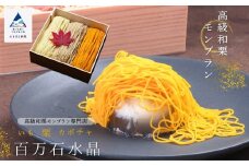 《高級和栗モンブラン》百万石水晶  和菓子 茶菓子 餡 スイーツ