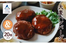 肉 料理 簡単 大麦ハンバーグ 20個入り