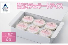 贅沢ジェラートアイス いちご 6個セット