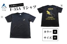 小松基地オリジナルF-35A Tシャツ 黒 (Mサイズ) 