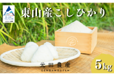 コシヒカリ 精米 5㎏ お米 白米 小松市 石川県 【元田農産】