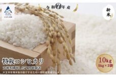 特栽コシヒカリ玄米10㎏（5㎏×2袋）精米したて発送