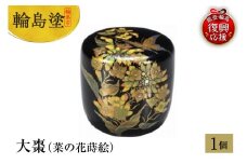 輪島塗　大棗（菜の花蒔絵）