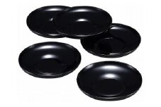 輪島塗　茶托（黒呂色）